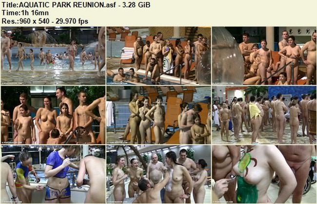 Family nudism in Europe video - Aquatic park reunion