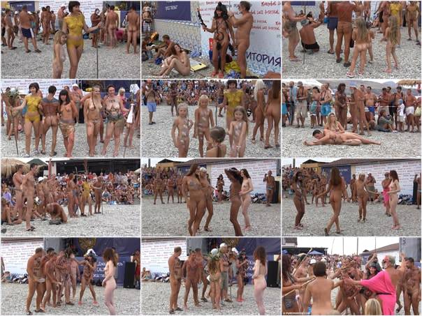 Video about nudists - Cool day at the beach vol.3